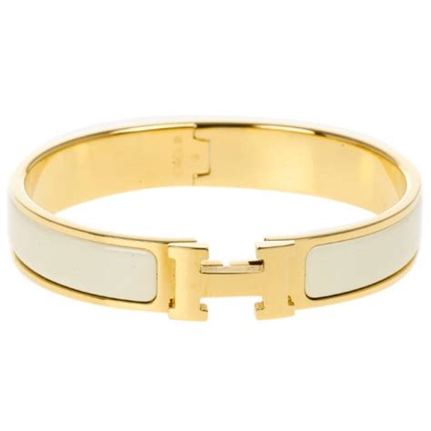 hermes cream bracelet